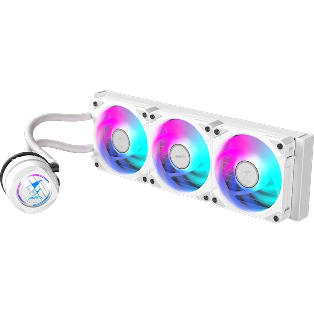 Gigabyte AORUS WATERFORCE II 360 ICE All-in-One 360mm Liquid CPU Cooler in White